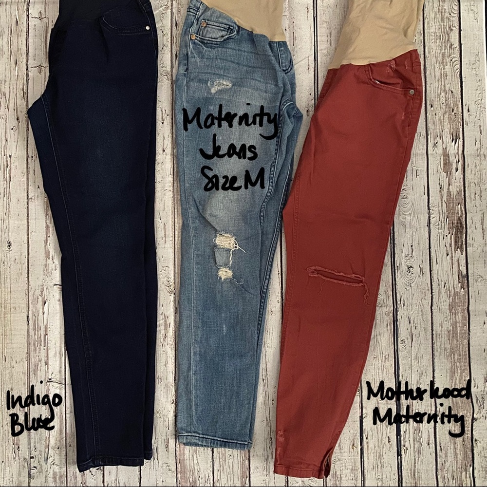 Bundle of 3 Maternity Jeans Size M